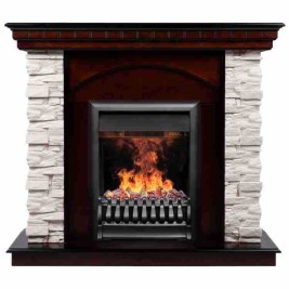 Электрокамин RealFlame Elford AO античный дуб с очагом 3D Oregan