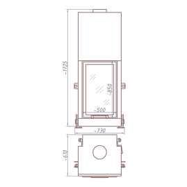 Каминная топка FL 500W (Stav)