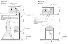 Снегогенератор потолочный R-Snow MONO ES200-1M с водяным охлаждением (30-40 л снега/час)