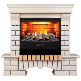 Электрокамин RealFlame Country WT с очагом 3D Firestar 25,5