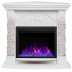 Электрокамин RealFlame Athena Corner GR белый с очагом Saphir 25,5