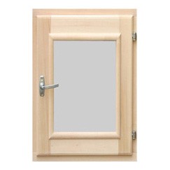 Окно для бани Липа, стеклопакет 60x50 см
