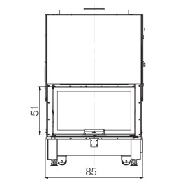 Каминная топка WIDRO 85 (EdilKamin)