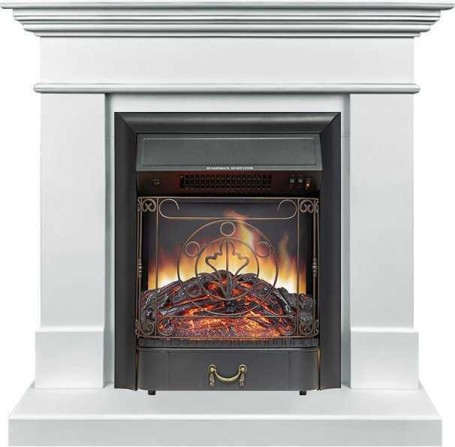 Каминокомплект California SFT (Разборный) - Белый с очагом Majestic FX Black