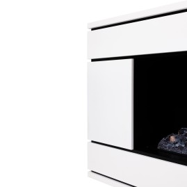 Портал каминный из МДФ RealFlame Vega WT 1000 белый, с полками