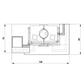 Облицовка LIVERPOOL SX, Yellow Quartzite, с балкой, под MBL 78 sx (Palazzetti)