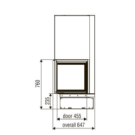 Каминная топка XP0120 LD (Axis)