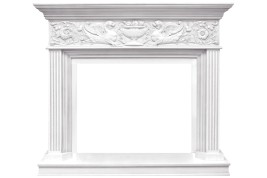 Каминокомплект Palace - Белый с серебром с очагом Symphony 30'' DF3020-INT