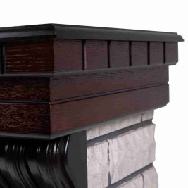 Электрокамин RealFlame Country Rock 26 AO античный дуб с очагом 3D Cassette 630 Black Panel