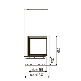 Каминная топка XP0120 LG BG1 (Axis)