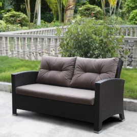 Плетеный диван из искусственного ротанга AFM-205B Brown/Light brown