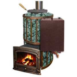Банная печь KALEDO EVOLUTION EV2538/3-80 с комбинированной закрытой каменкой, 25 кВт