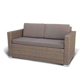 Плетеный диван из искусственного ротанга S52B-W56 Light brown