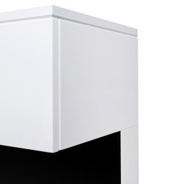 Электрокамин RealFlame Modern CST1000 WT белый с очагом 3D Cassette 1000 Black Panel