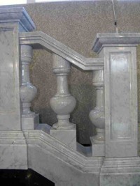 Лестница из мрамора BLANCO CARRARA (Crumar)
