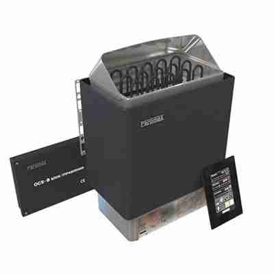 Печь для сауны электрическая Паромакс OCSX 90 B, с панелью и блоком управления