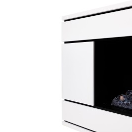 Электрокамин RealFlame Vega CST1000 WT с очагом 3D Cassette 1000 Black Panel