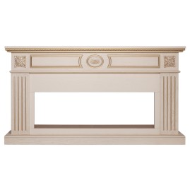 Портал каминный из МДФ RealFlame Siena 42/BV белый дуб с золотой патиной, под очаги Beverly 1000 и Saphir 42