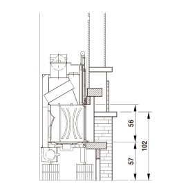Облицовка GUBBIO SX, с духовкой (Palazzetti)