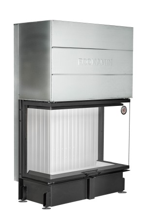 Каминная топка Экокамин ДЕЛЬТА 1200х800х450 P три стекла подовая