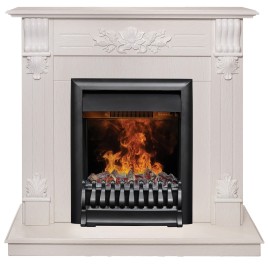Электрокамин RealFlame Ottawa WT белое золото с очагом 3D Oregan