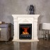 Электрокамин RealFlame Athena WT белый дуб с золотой патиной с очагом 3D Oregan