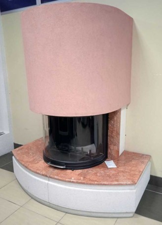 Облицовка MONTECARLO fulli-fitted + топка ECOMONOBLOCCO 66 round 180° (Palazzetti)