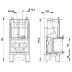 Облицовка MONTECARLO fulli-fitted + топка ECOMONOBLOCCO 66 round 180° (Palazzetti)