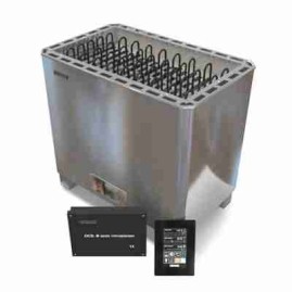 Электрическая печь для сауны Паромакс OCSX 170 B (нерж.) с панелью и блоком управления