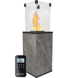Нагреватель газовый PATIO/MINI/G31/37MBAR/Q/N/P/G - NATURALI PIETRA GREY, пульт