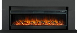 Каминокомплект Lindos Graphite Grey (линейный) с очагом Vision 60 LOG LED