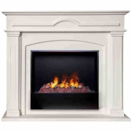 Электрокамин RealFlame Mirra 26 WT пастельно-белый с очагом 3D Cassette 630