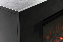 Каминокомплект Line 42 Concrete - Серый бетон с очагом Vision 42 LOG LED