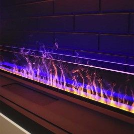 Электрокамин с очагом Schönes Feuer Очаг 3D FireLine 2000 Steel + Blue Effect Flame (BASE)