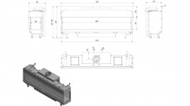 Топка газовая Kratki PRO LEO/P/200/G20 (магистральный газ)