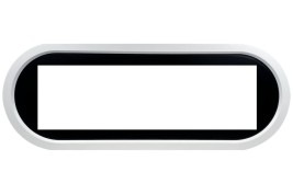 Каминокомплект Ellipse - Белый с черным с очагом Vision 60 LOG LED