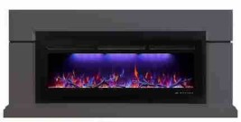 Портал для электрокамина INTER-FLAME Гранд под FreeSpace 40 QZ графит