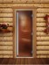 Дверь для бани и сауны DoorWood Престиж Бронза 190х80 (по коробке)