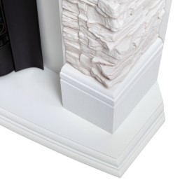 Электрокамин RealFlame Athena Corner GR белый с очагом Fobos Lux Black