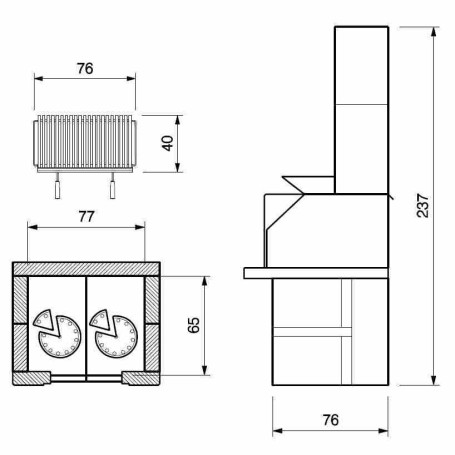 Барбекю MAXIME 2 A: Модуль гриль с духовкой (Palazzetti)