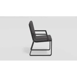 Стул Gardenini Voglie Armrest карбон антрацит с подлокотниками