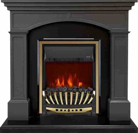 Royal Flame Каминокомплект Langford - Серый графит с очагом Aspen Gold