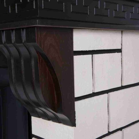 Электрокамин RealFlame Stone Coner AO с очагом Fobos Lux BL, пульт ДУ