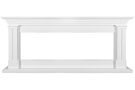 Каминокомплект Lyon 60 SFT (Разборный) - Белый с очагом Vision 60 LOG LED